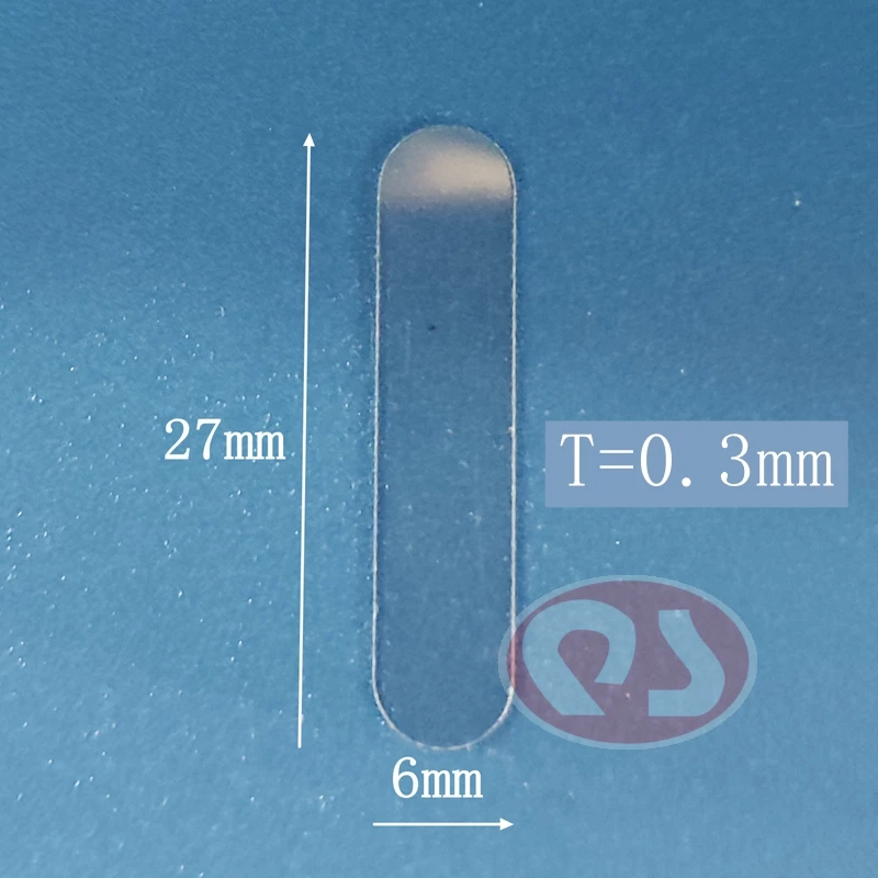 100pcs/Lot 27*6*T0.3mm Transparent PET insulation sheet 1632 button ...