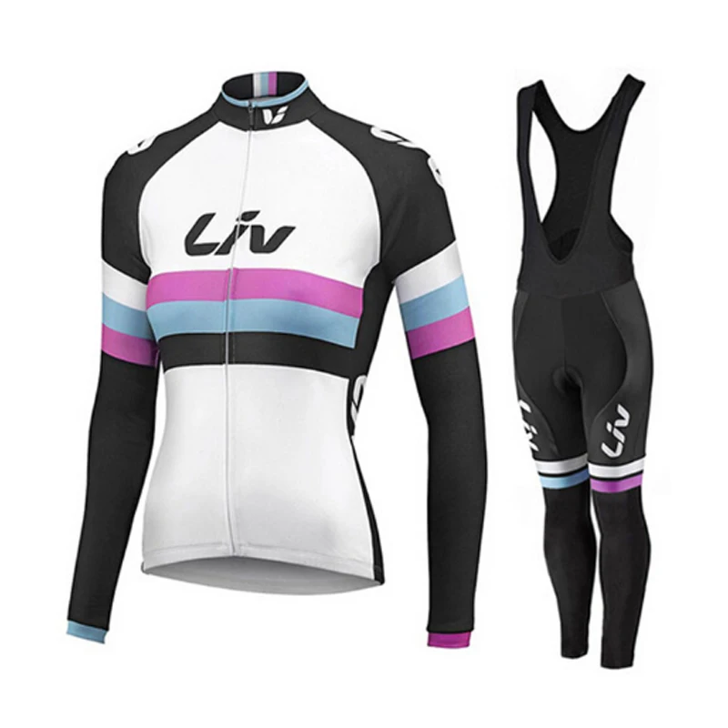 LIV 2024 Women Autumn Cycling Jersey Set Long Sleeve Breathable Clothing MTB Maillot Ropa Ciclismo Bicycle Outdoor Sportswear 5