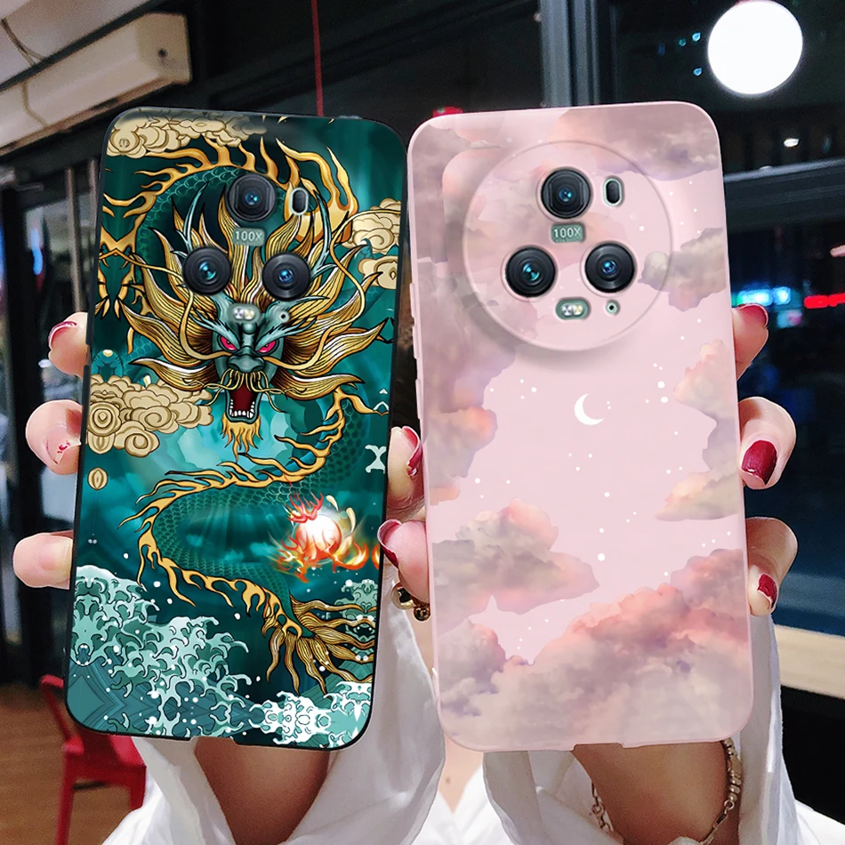 Luxury Black Dragon Pattern Soft Silicone Phone Protection Case Cover