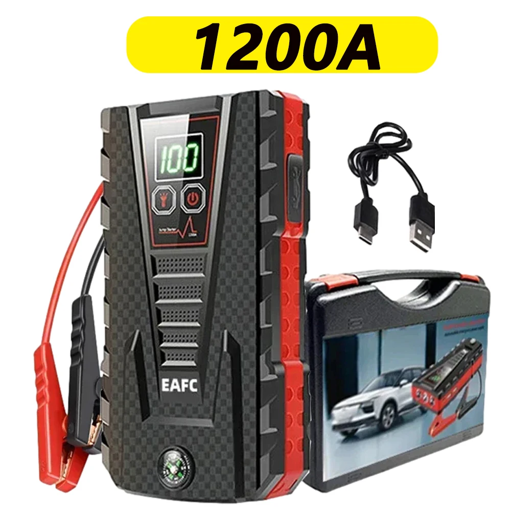 Car Jump Starter Battery Power Bank for 20000mah Portable Emergency Booster 12V Auto Starting Device Petrol Diesel Car Starter