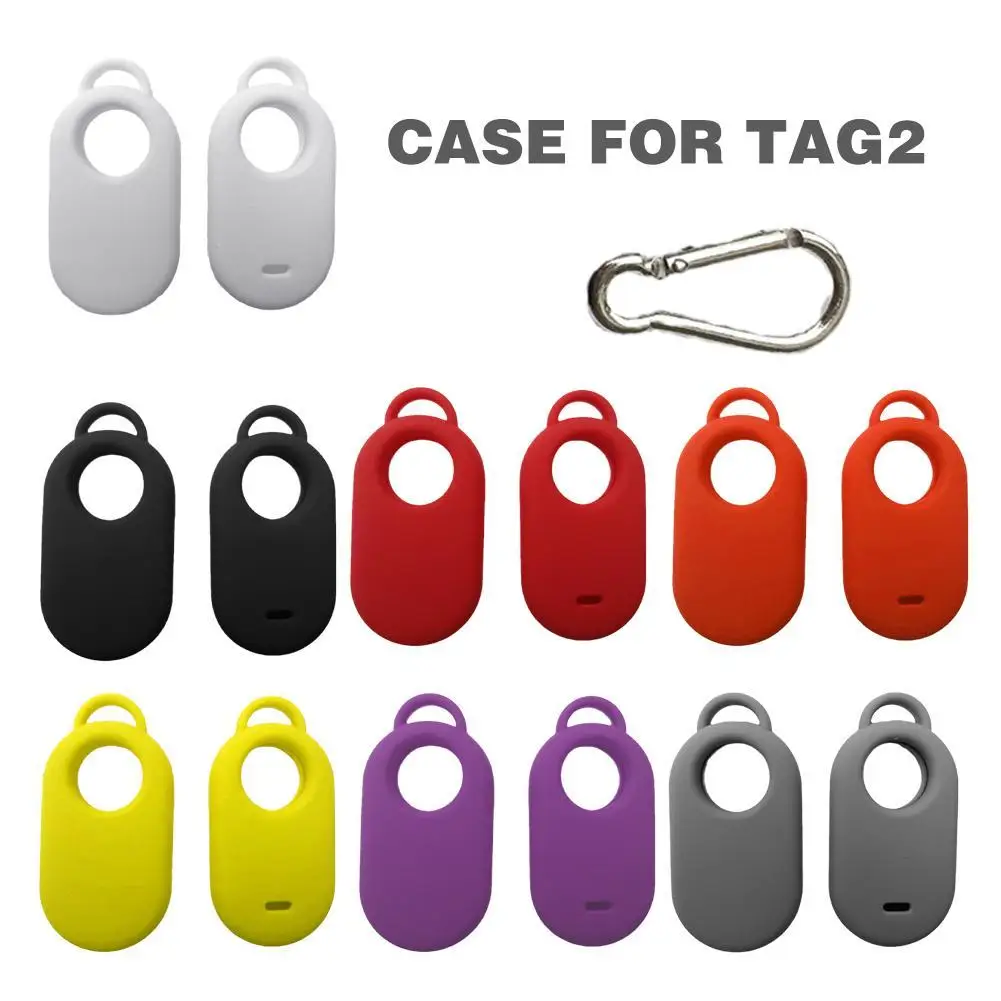 

Чехол для SmartTag 2, портативный защитный чехол для Samsung Galaxy SmartTag2 Smart Tag 2, мягкий силиконовый защитный чехол, кожаный чехол