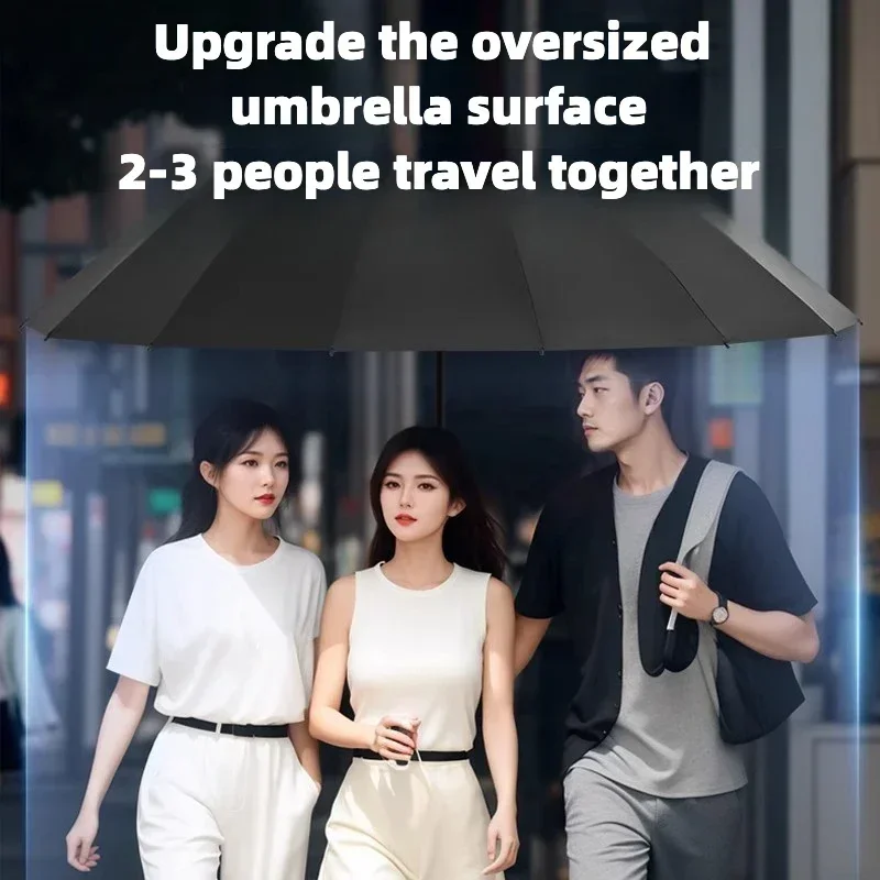 Stormproof Windproof Automatic Umbrella,288 Reinforced Fiberglass Ribs, Sun UV UPF50+ Protect, Compact Folding Rain Umbrella Men (v1.12.4) - Image 6