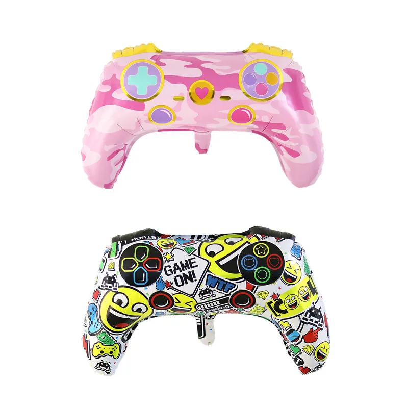 New Game Theme Controller Shape Aluminum Film Balloon Kids Birthday Party Internet Caf&eacute; Decoration Internet Caf&eacute; Photo Props