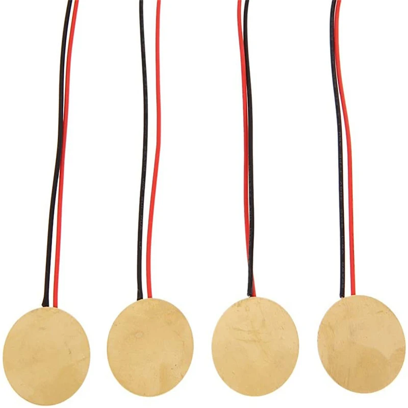 10pcs Metal For Audio Buzzer Piezoelectric Piezo Ceramic Wafer Plate Dia 12/15/18/20/27/35/50MM With Wire Buzzer Loudspeaker