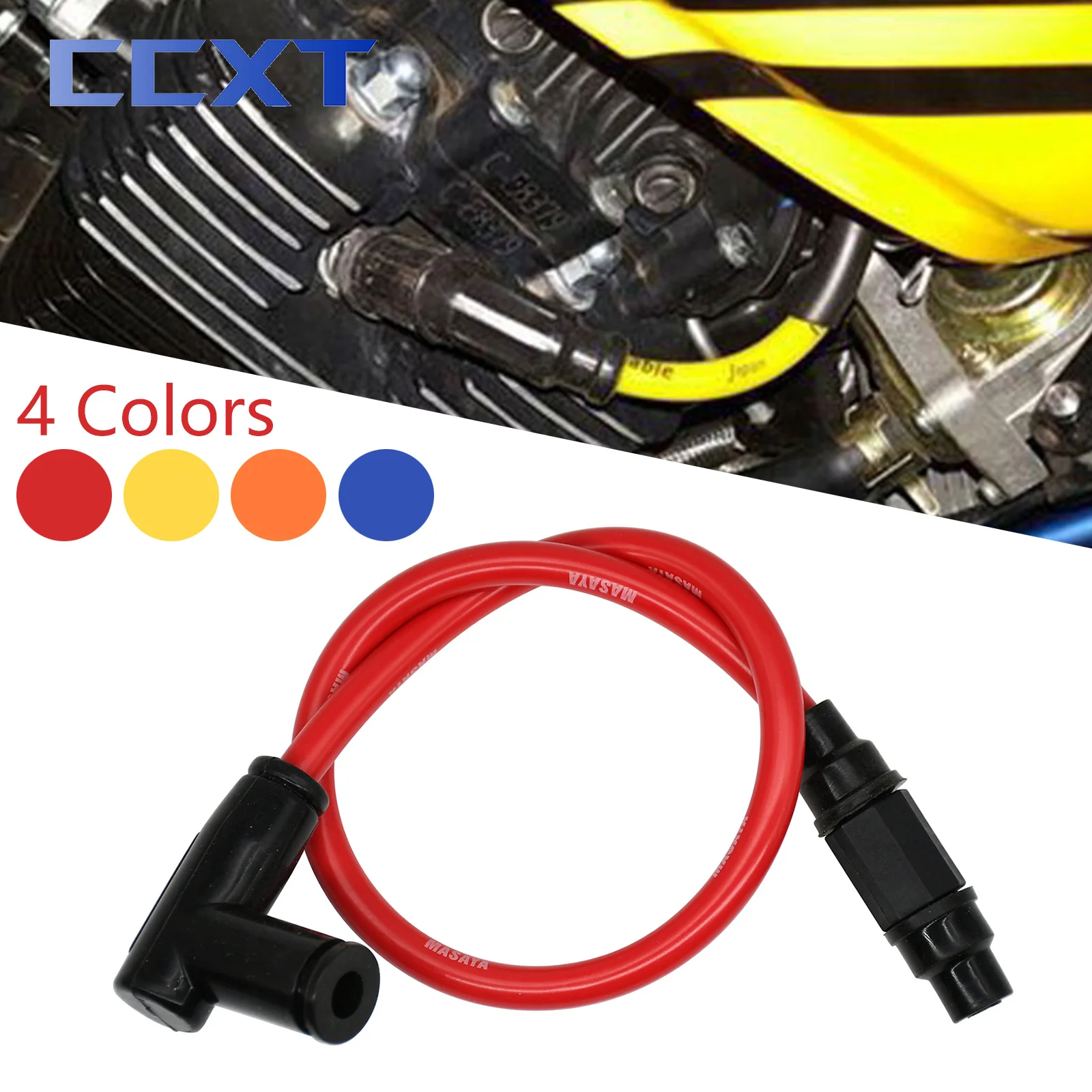 Motorcycle Silicone Rubber Ignition Coil Spark Plug Iridium Power Cable For KTM Kawasaki Suzuki Honda Yamaha motorcycle ignition coil,motorcycle spark plug