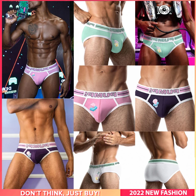 8Pcs Quick Dry Gay Sexy Men's Panties Briefs Men Underpants New Brand Cotton Innerwear Jockstrap Underwear Man Brief String