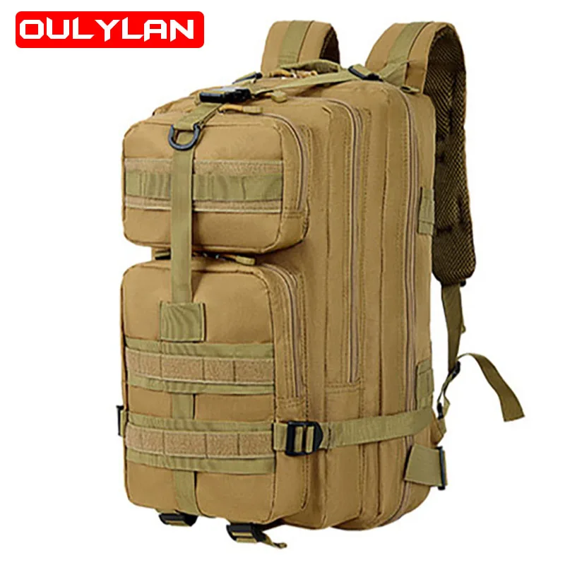 

2023 Molle Tactical Backpack Male 3P Military High Capacity 35L Bag Outdoor Camping Mountaineering Hiking Rucksack Medium Size