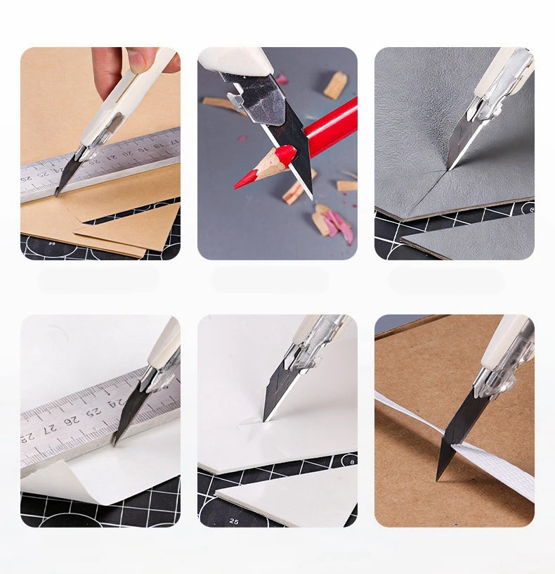 9mm 흔들림 방지 유틸리티 나이프 자동차 스티커 데칼 비닐 커터 나이프 PPF 필름 윈도우 틴트 공예 커팅 라인 페이퍼 DIY 도구