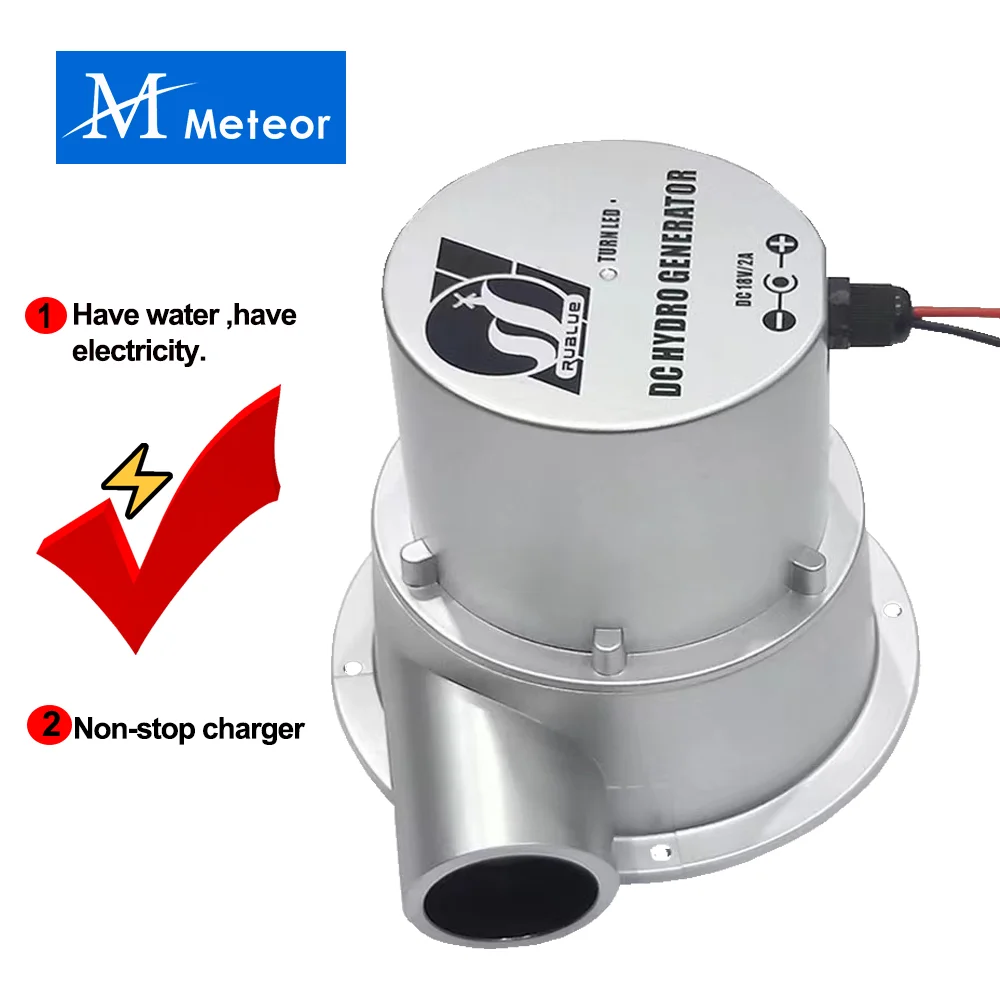 Water Turbine Hydraulic Generator 18V Type Outdoor Household Small Hydroelectric Generator DC Permanent Magnet Brushless hydroelectric generator