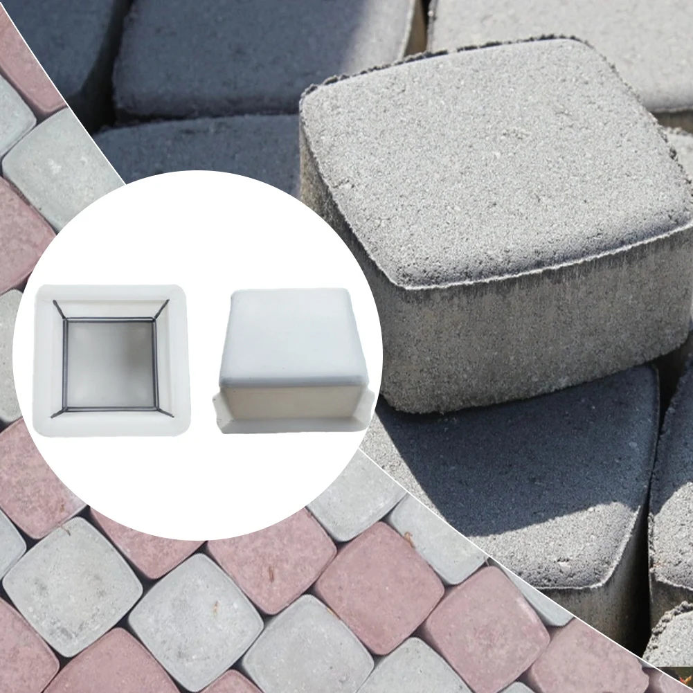 Plastic Garden Pavement Mold Reusable DIY Path Paving Concrete Brick Mould Garden Pavement Road Paving Brick Mould Outdoor Decor