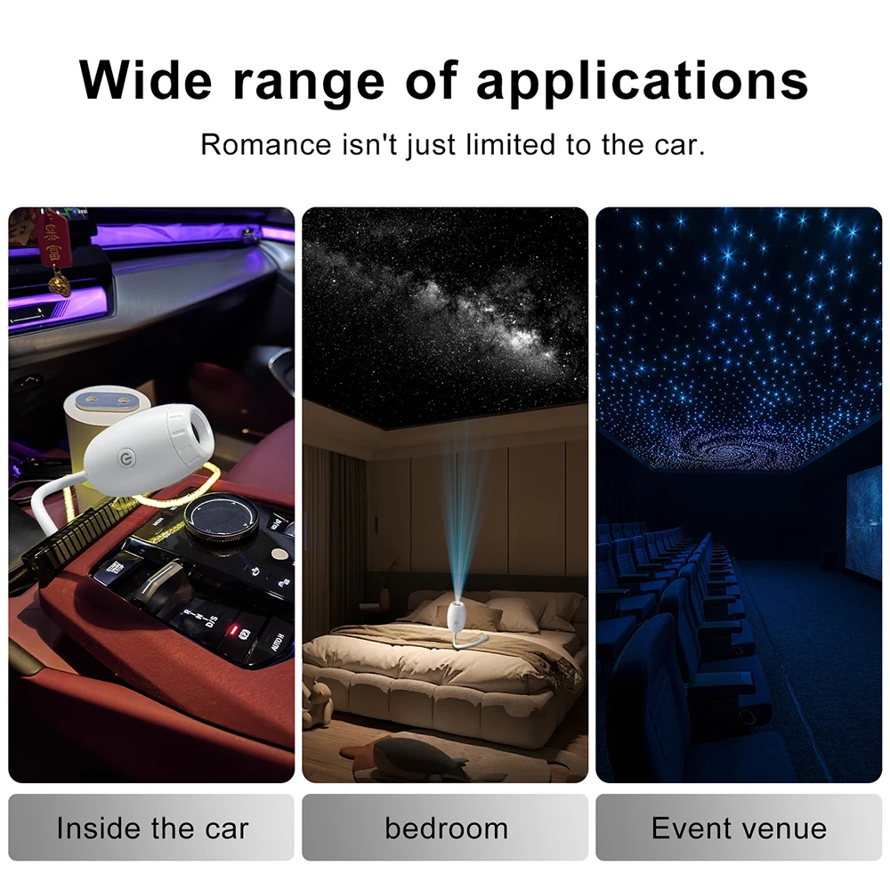 Enchanting LED Starry Sky Night Light Galaxy Projector Lamp