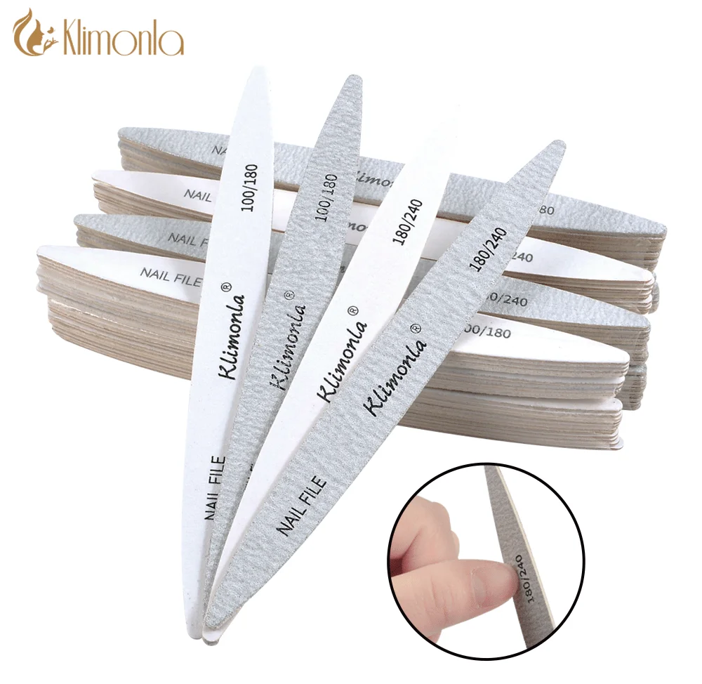 Description Picture 2 of item10Pcs New Designs Washable Nail Files 240 Manicure Nails Tools all for manicure White and Gray Oval Professional Material Nail