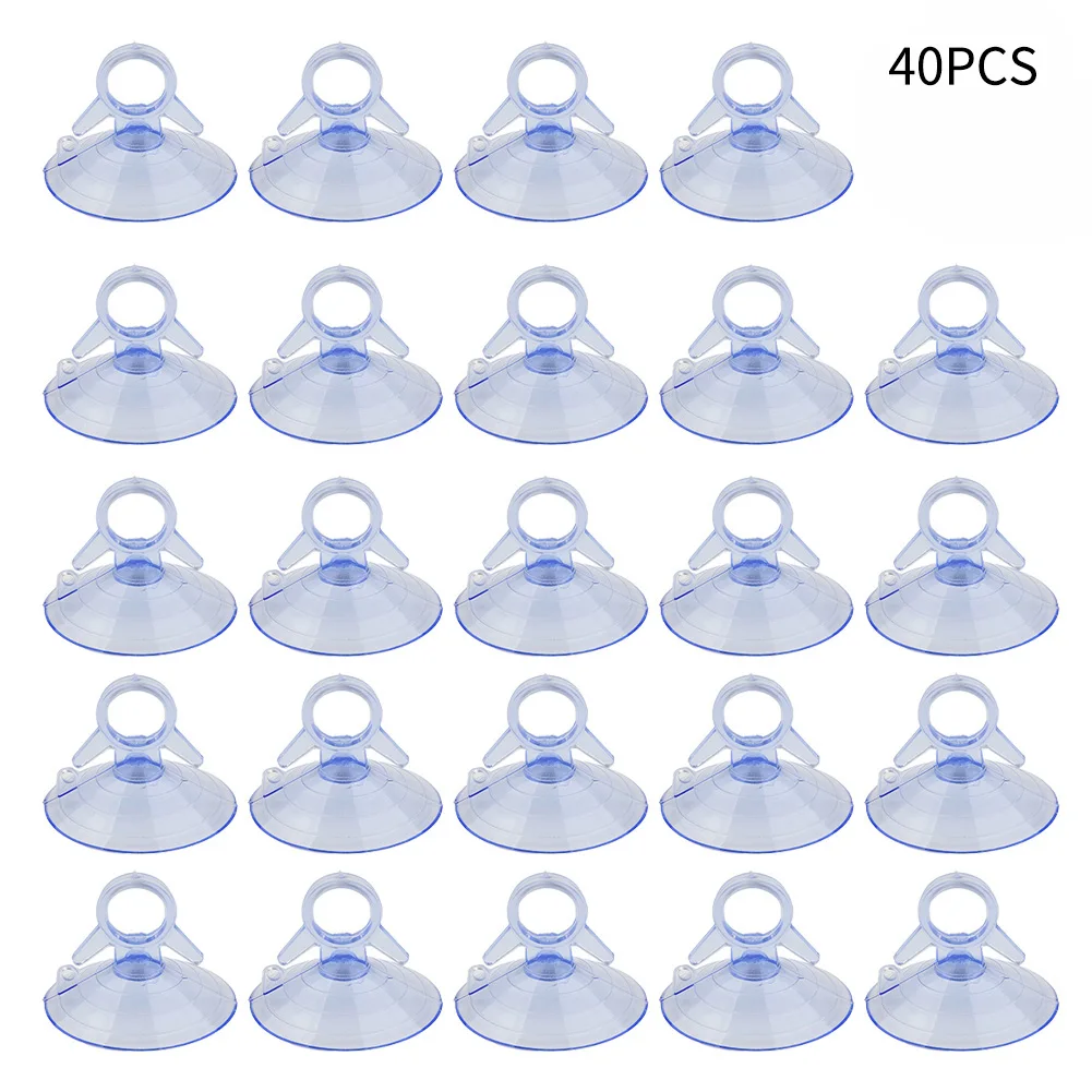 40Pcs 45mm Bad Wc Saugnapf Auto Sonnenschirm Saug PVC Tassen Klar Gummi Kunststoff Suckers Auto Sonnenblende Saugnäpfe – Detail 3