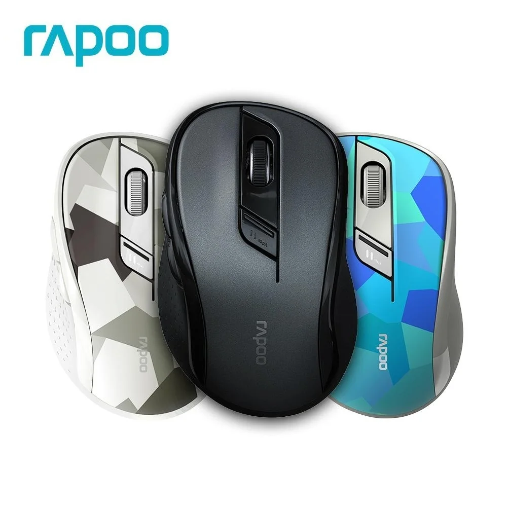 Mouse sem Fio Bluetooth 2.4g Dual Mode Mice Ergonômico 1600 Dpi Mouse Silencioso para Tablet Laptop pc 4.0 3.0 Rapoo-m500g