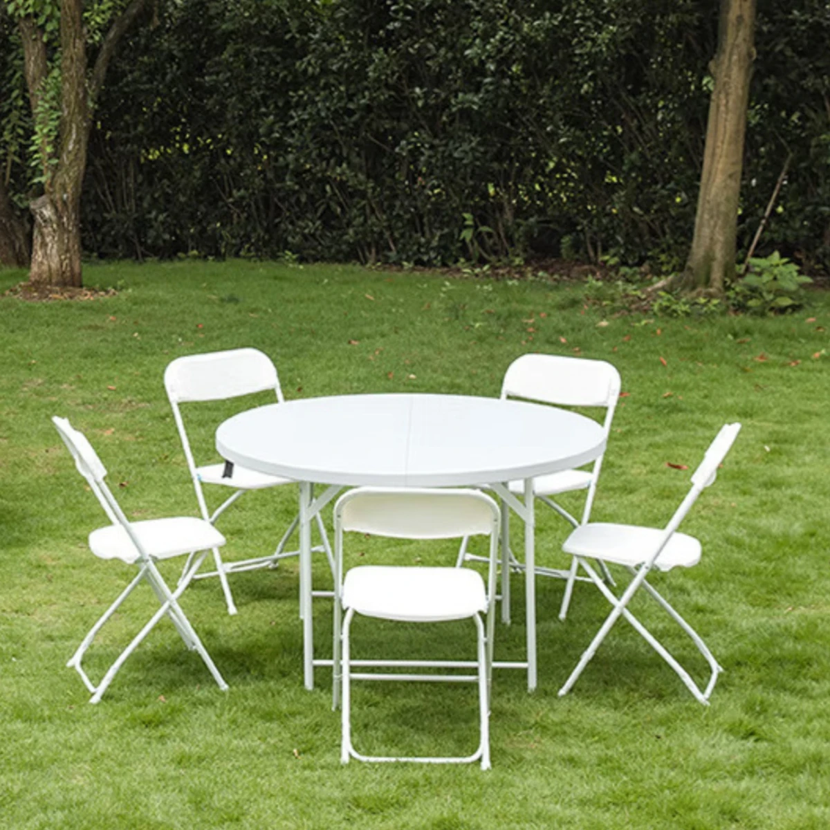 30pcs） Outdoor Garden Picnic White Portable Plastic Folding Chairs for Events Parties Quantity Top Steel Frame Office furnitu