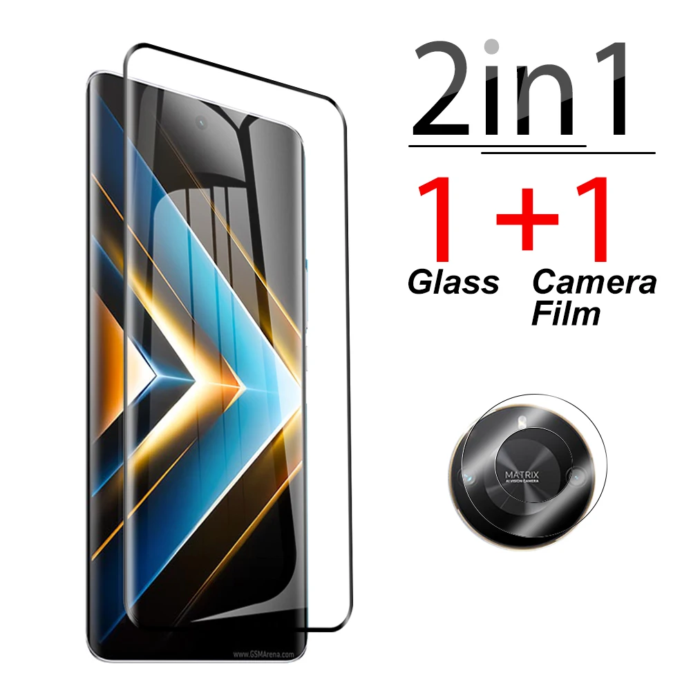 

Изогнутое закаленное стекло для камеры Honor X50 GT 20D, 2 в 1, 6,78 дюйма