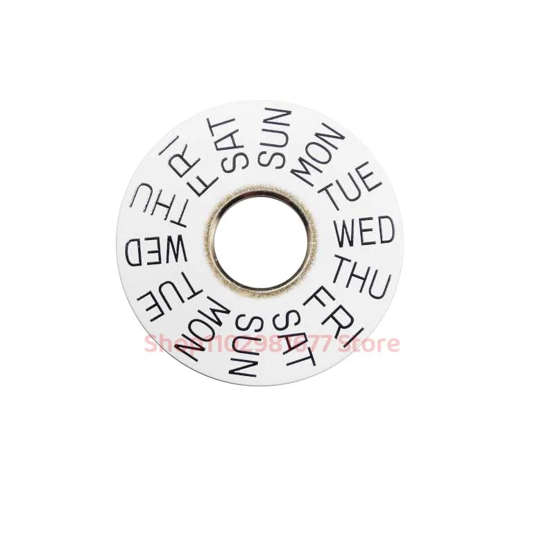 Watch Parts 7750 Black White Vintage Day  Week Wheel Disc Insert Ring Fits for 7750 Automatic Movement Accessories 107834