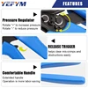 For Open Barrel Terminals YFL-431B Wire Crimping Pliers 6.3/8.2/10.2mm Spade 16-10AMG Crimping Tools Manual Crimp Fold Tools 6