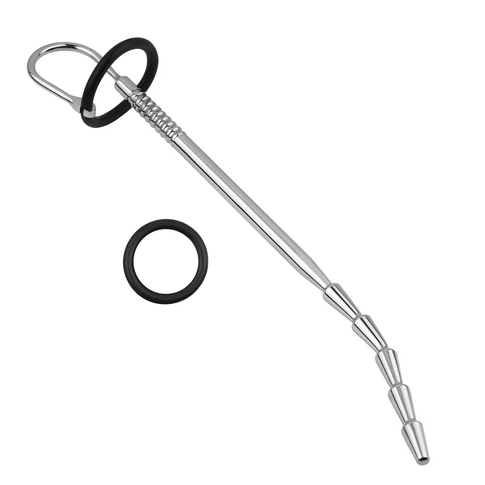 Super Long Penis Plug Urethral Dilators Stainless Steel Sex Toys For Men Penis/Rod Silicone Cock Ring Urethral Sounding Catheter
