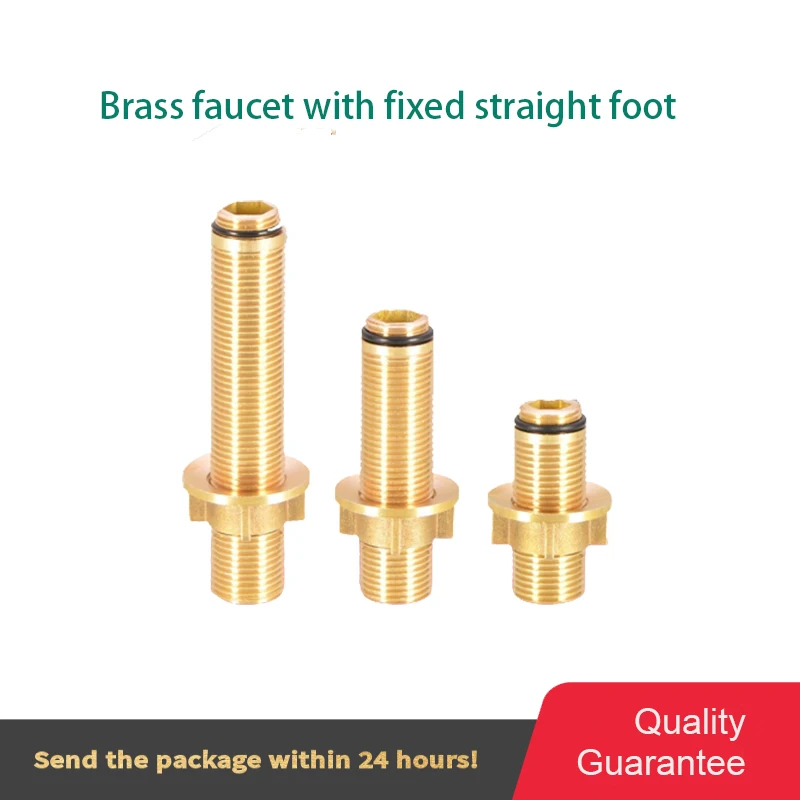 

Faucet Lengthened All Copper Fixing Parts Double Hole Basin Cold and Hot Fastening Screws High Feet 1/2 IN Nut Accessories