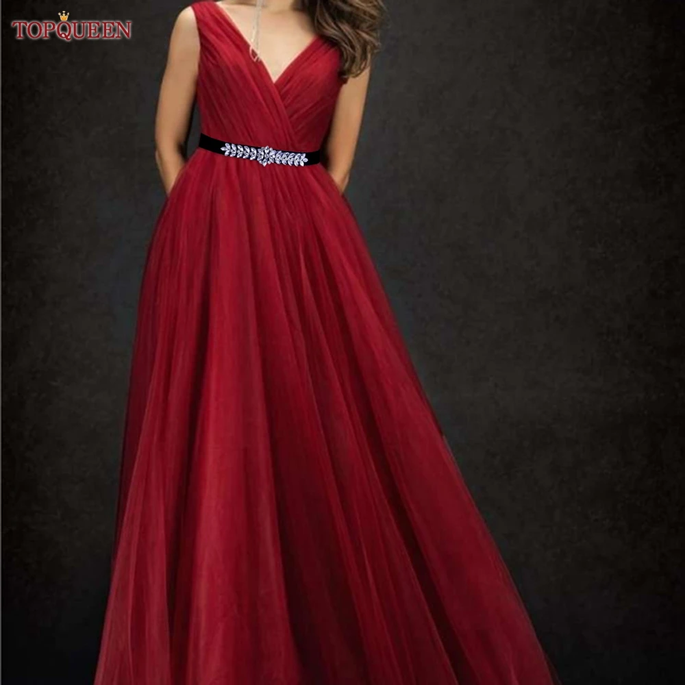 TOPQUEEN S01-E Fashion Floral Rhinestone Buckle Women's Elastic Waist Cinch Belt for Dress Formal Dress Belt Evening Party Band TOPQUEEN S01-E Fashion Floral Rhinestone Buckle Women's Elastic Waist Cinch Belt for Dress Formal Dress Belt Evening Party Band