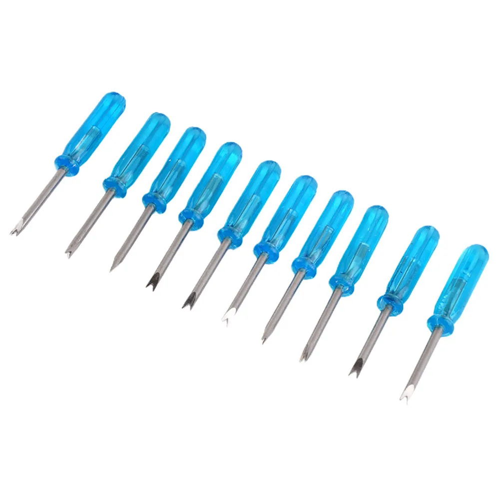 Watch Repair Screwdriver Steel+Plastic Strap Buckle Remover V-type Spare Parts Special 10pcs Repair Tool Replacement