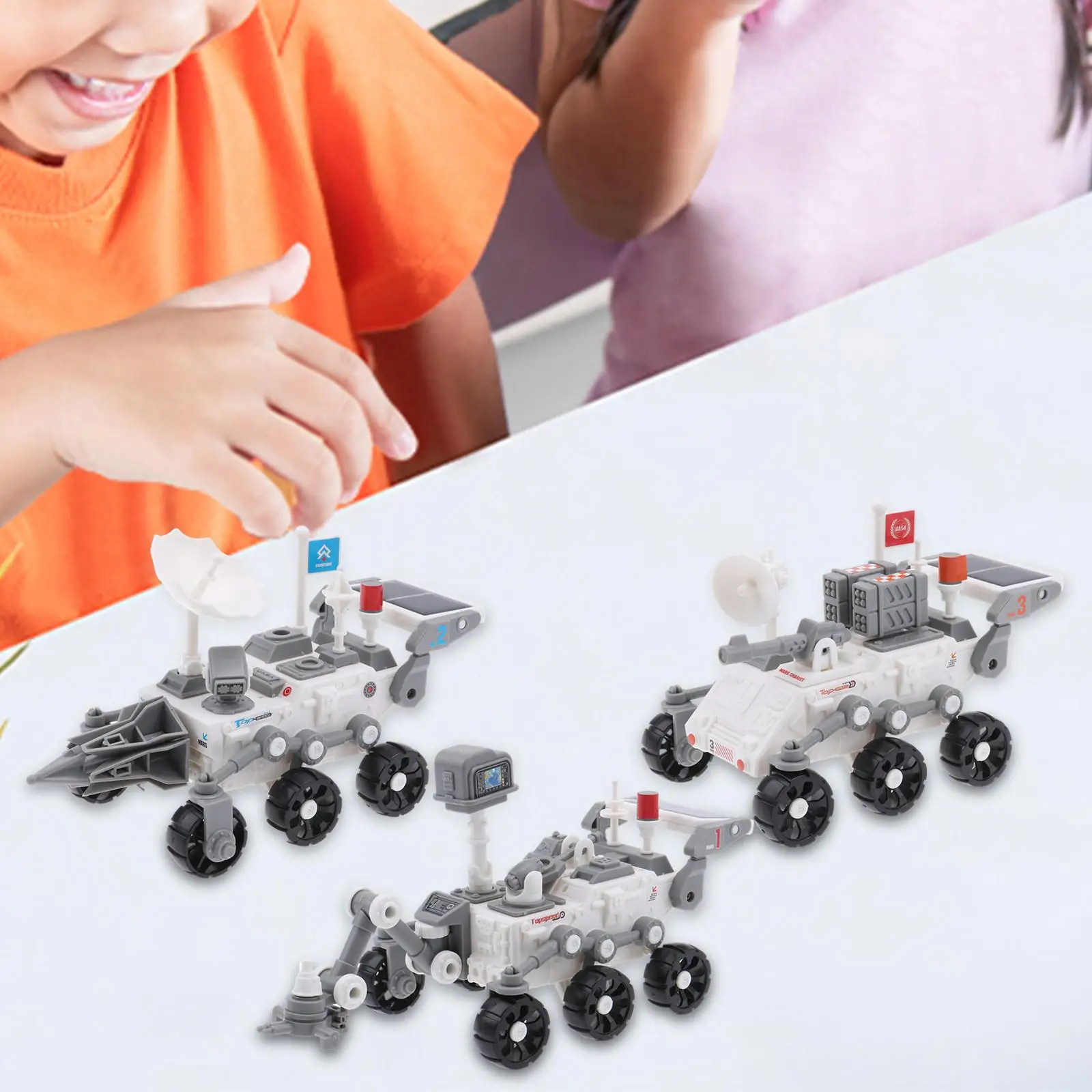 

3x Education Solar Robot Toys DIY Building Science Experiment Kits Solar Toys Space Car for Children Boys Girls Age 8-12 Gifts