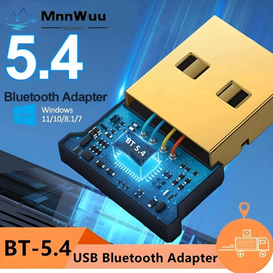 Wireless USB Bluetooth Adapter - Bluetooth 5.4 Dongle