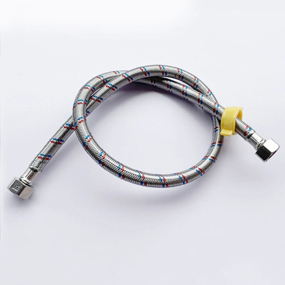 

2Pc 16/24/32" Stainless Steel Faucet Water Supply Lines Universal Standard Tap Hose For Bathroom Kitchen Sink Faucet Accessories