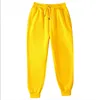 New Hot Sale Of The Season Youth Casual Solid Color Thickened Loose Sweatpants Straight Leg Long Pants Mid Waist Rabbit Fur T...