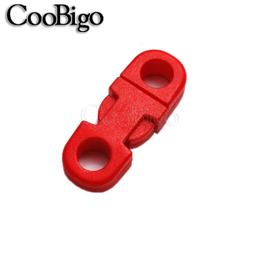 25 Fibbie A Sgancio Rapido 6mm - Chiusure Laterali Plastica Per Paracord, Collari Cani, Bracciali