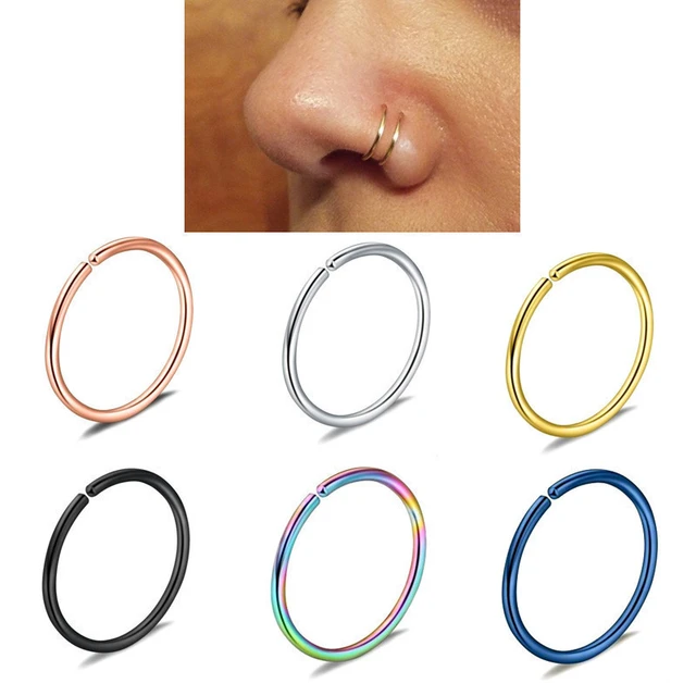 Dropship Fake Nose Ring Stud; Fake Septum Fake Nose Ring For Women