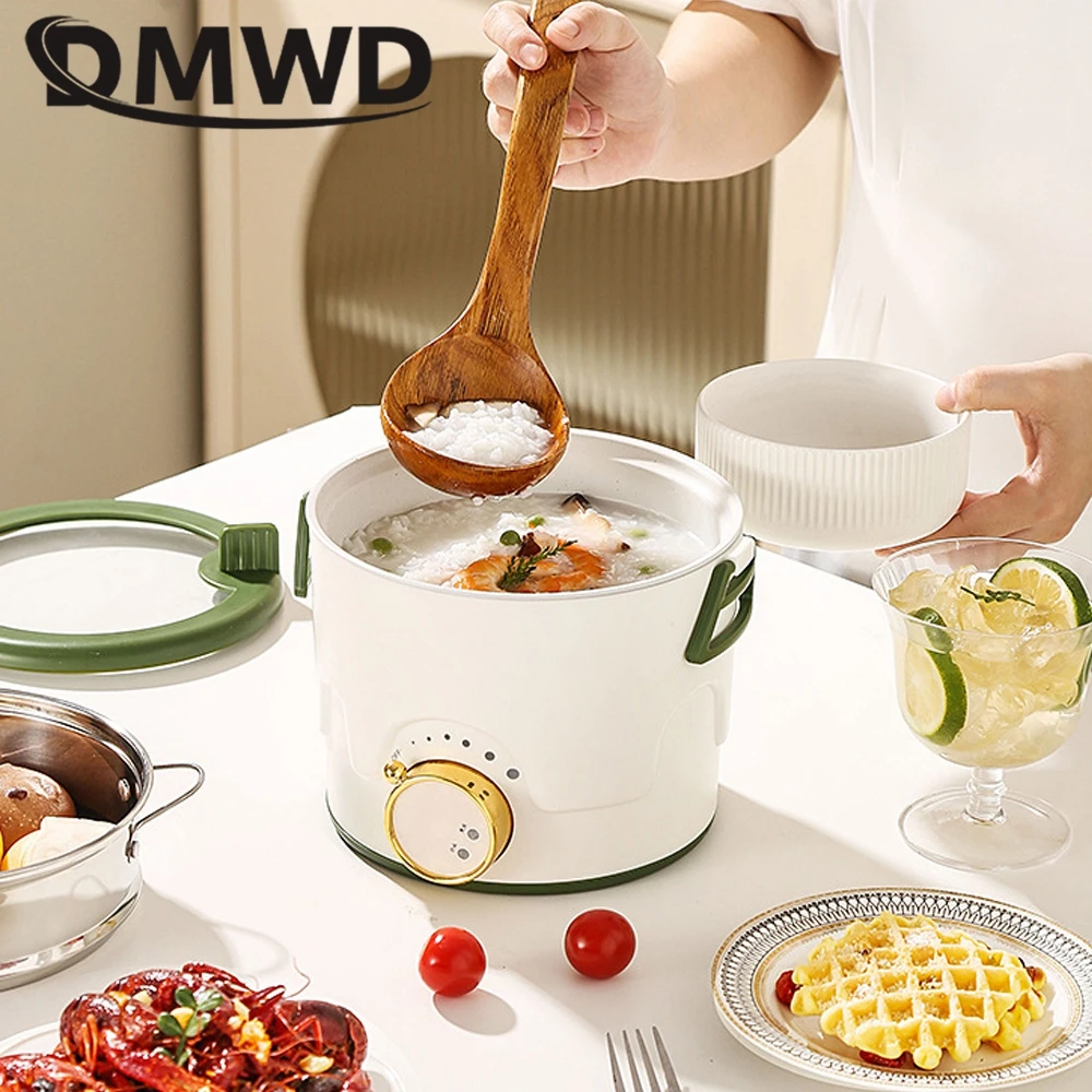 Electric Cooking Pot Noodles Porridge Machine Water Boiler Hotpot Food Steamer Stew Soup Machine Ceramic Non-stick For Dormitory 5