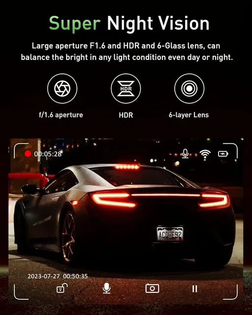 운전 안전을 향상시키고 마음의 평안을 제공하는 차량용 고화질 4K 대시 캠