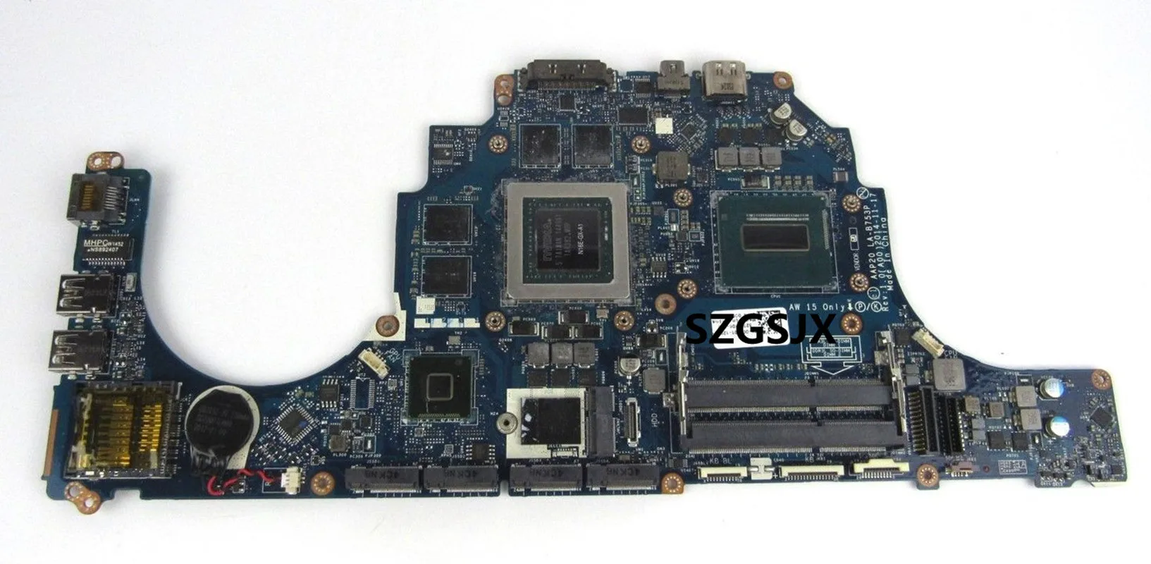 

FOR Dell 15 R1 17 R2 Notebook Motherboard, LA-B753P, CPU SR1Q8 i7-4720HQ, GPU: GT980M, N16E-GX-A1 CN-06KR1D 06KR1D 6KR1D