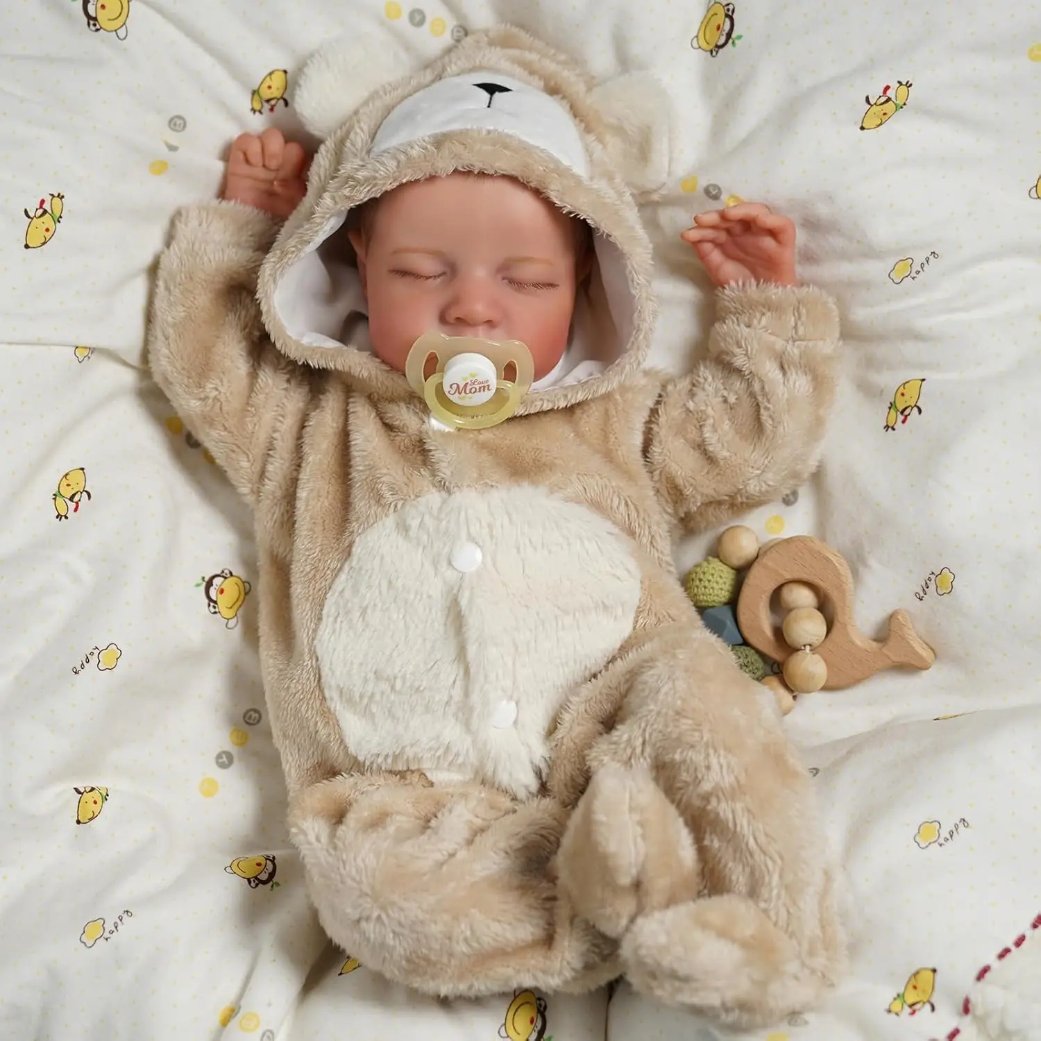 18-Inch Reborn Baby Dolls Lifelike Realistic Newborn Boy Kids Age 3 +