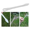 Bonsai Rake Stainless Steel Rake Root Rake Stainless Steel Root Rake 3-Prong Loosen Soil Bonsai Tree Tools with Ergonomic Handle 1