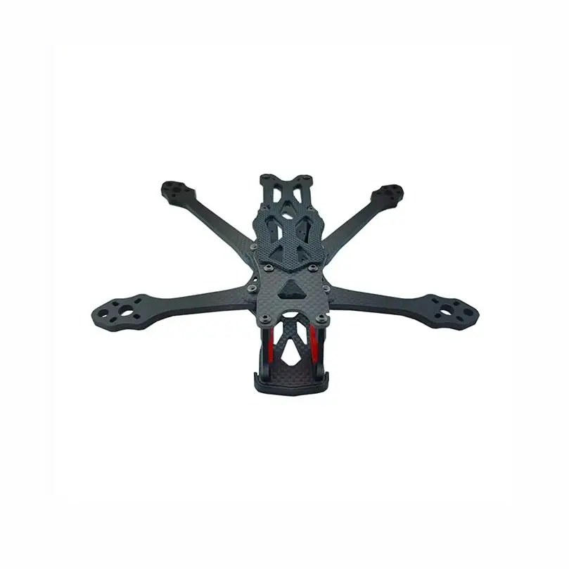 Kit FPV SoloGood APEX EVO 225mm, détail du stack électronique et des fixations moteur