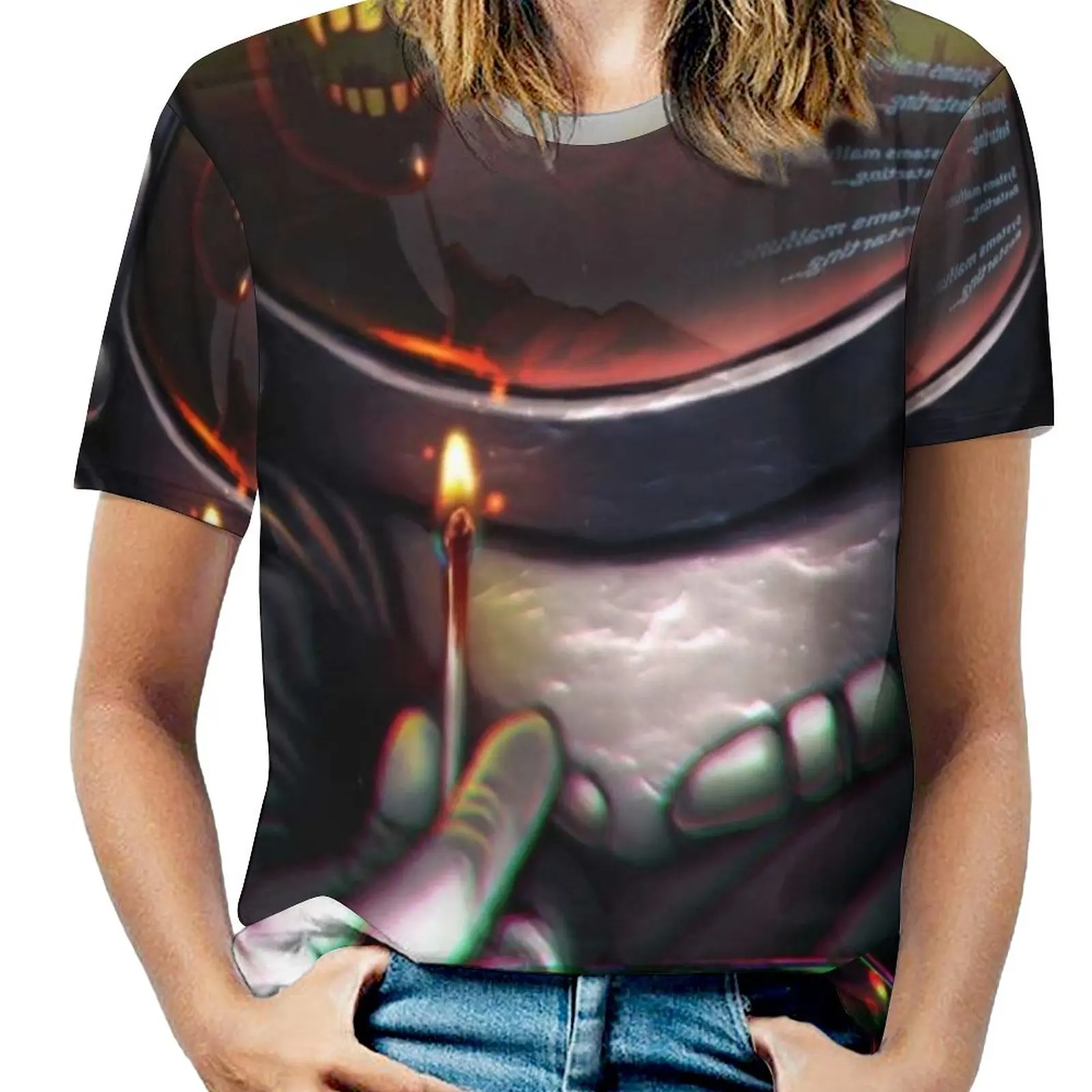184 , Let'S Burn It Down Fashion Print Women Ladies Girls T-Shirt Harajuku Round Neck Short Sleeve Tops & Tees Vic The Butcher