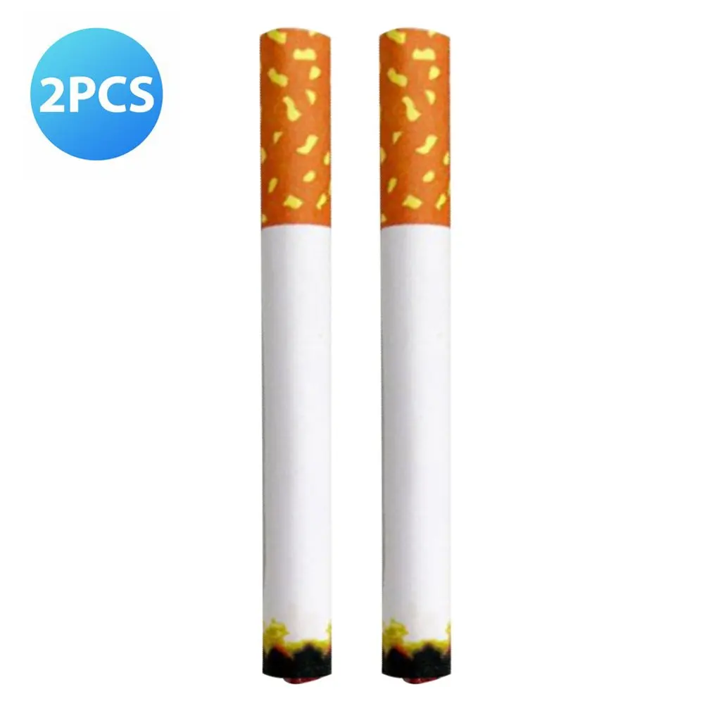 

New 2 Pcs Fake Cigarette Prank Joke Novelty Tricks Props Toys April Fool's Day Gift Practical Funny Fake Cigarettes Toy Smoke