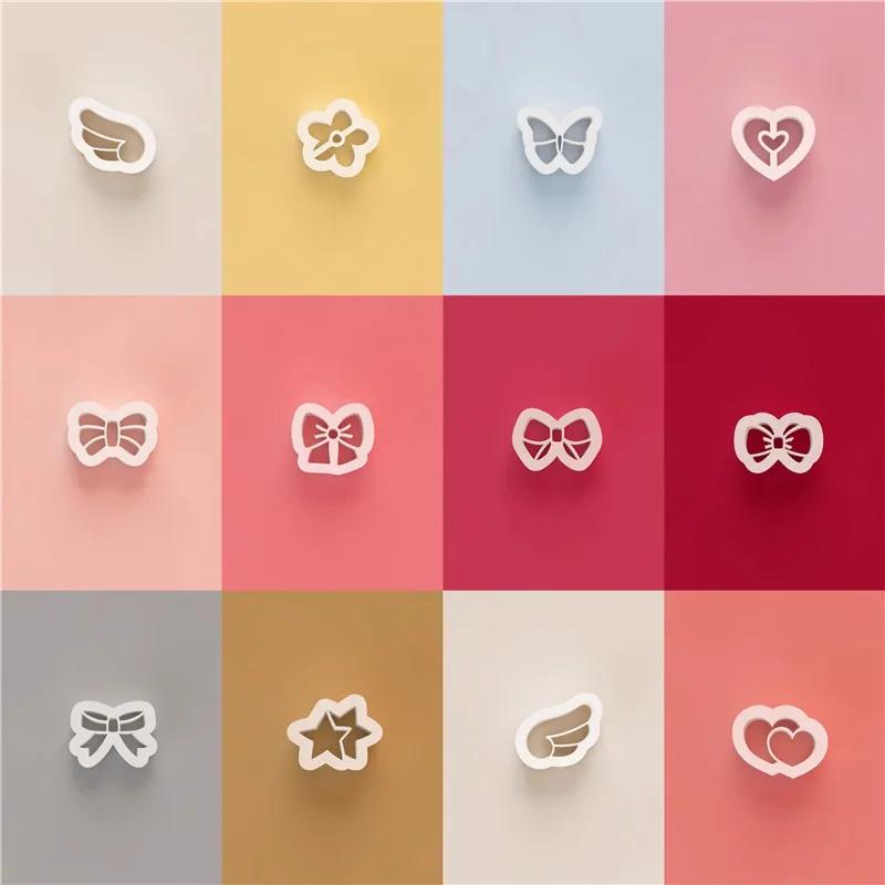 Mini Size Bowknot Heart Shape Polymer Clay Cutters Flower Butterfly Small Earrings Jewelry Decoration Making Stud Earrings Mold For polymer clay cutter