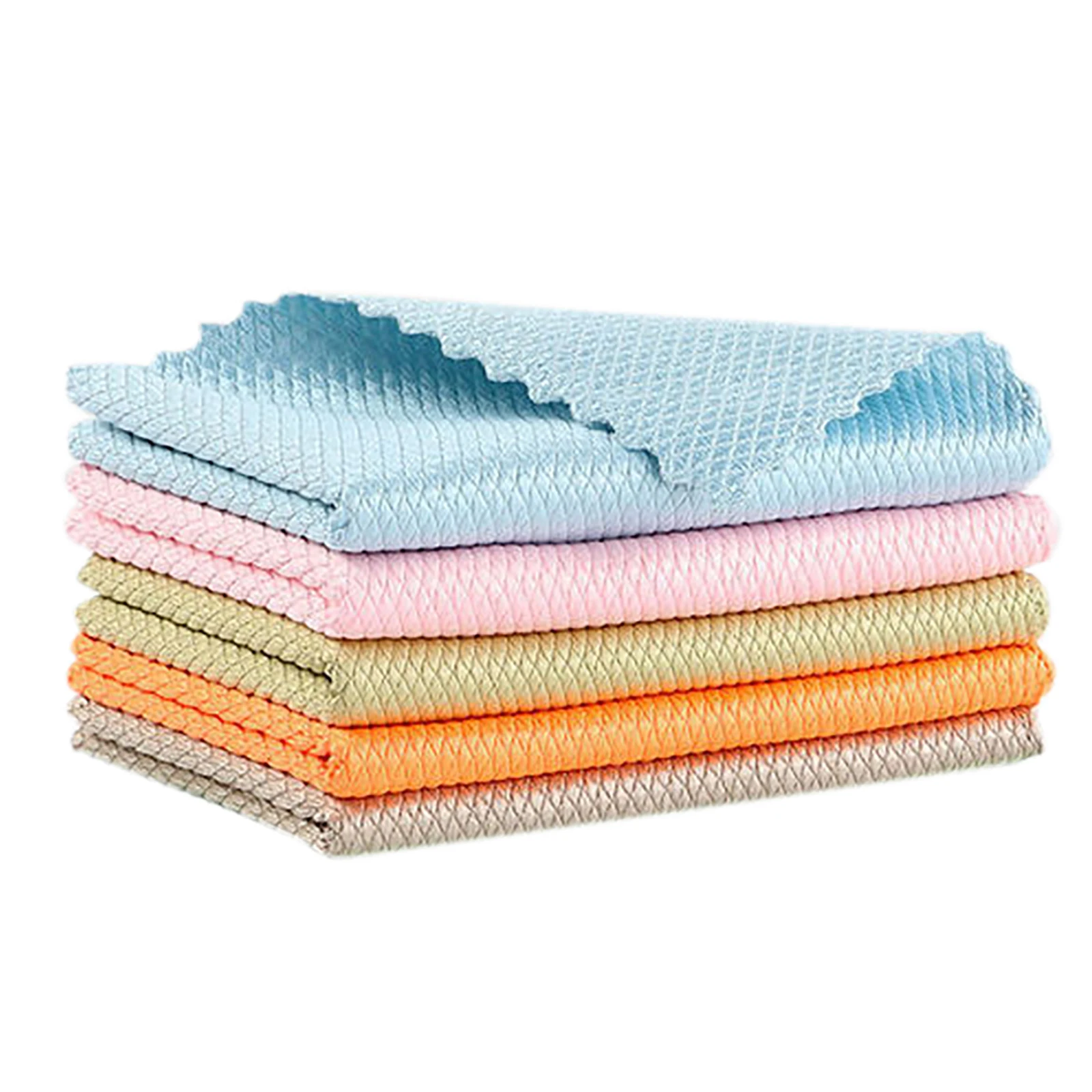 Chiffon de nettoyage en microfibre de verre, lingettes de nettoyage à  l'échelle Nano, lingettes de nettoyage réutilisables, serviettes de cuisine  absorbantes - AliExpress