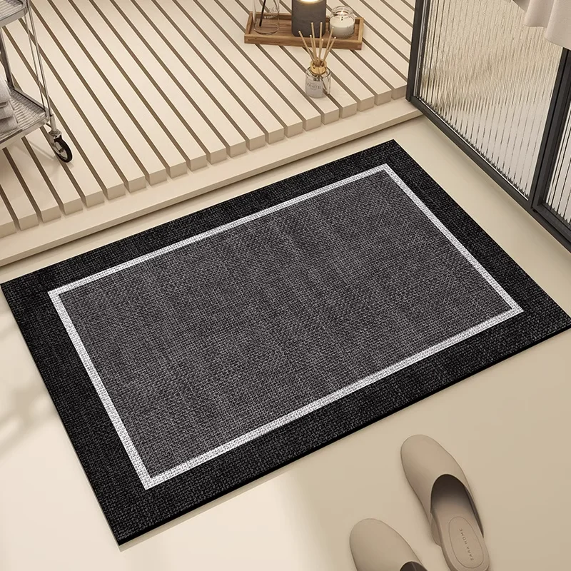 Bathroom Mat Absorbent Floor Mats Bath Carpet Soft Diatom Mud Non-slip Rug Toilet Doormat Entrance Door Tappeto Bagno Alfombra floor mat
