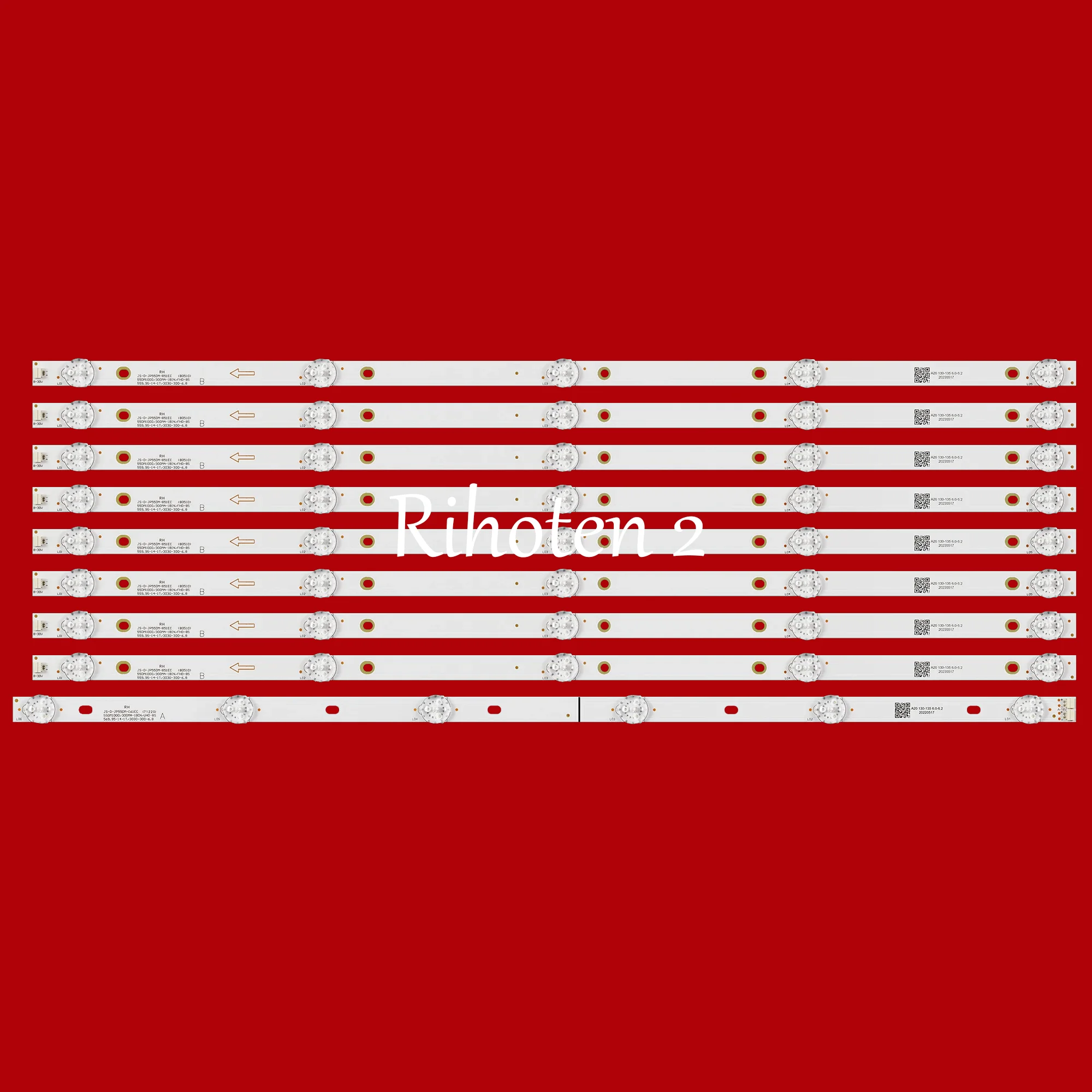 LED Backlight strips for BBK 55LEX-8158/UTS2 AKTV5534 55DM1000 55UHDT2SMH ND55KS4000 JS-D-JP5510-A51EC(71220) JS-D-JP55DM-A62EC
