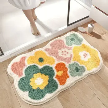1pc 40*60cm Cute Flower Bathroom Rug 1