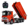 Toucan Metal 1/14 RC Hydraulic Dumper 8x8 Roll Off Dump Truck 3363 Rear Axle Steering Remote Control Tipper Light Sound System 2