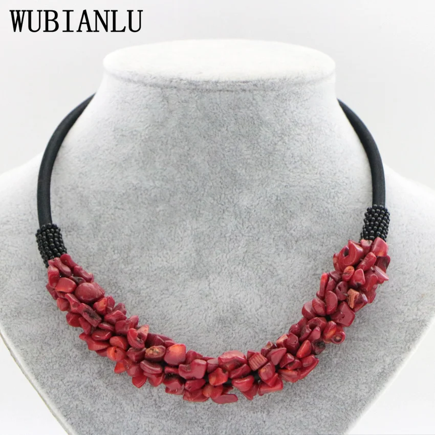13 Style Red Coral Aventurine Fluorite Crystal Shell Necklace Women In Choker Necklaces Jewelry Fashion Necklaces Woman