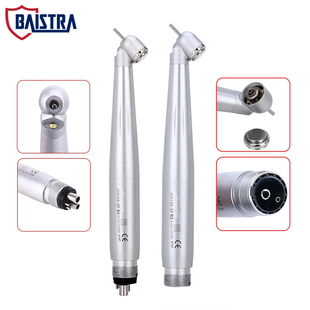 Dental 45 Degree LED High Speed Handpiece E generator Integrated Standard Head Push Button