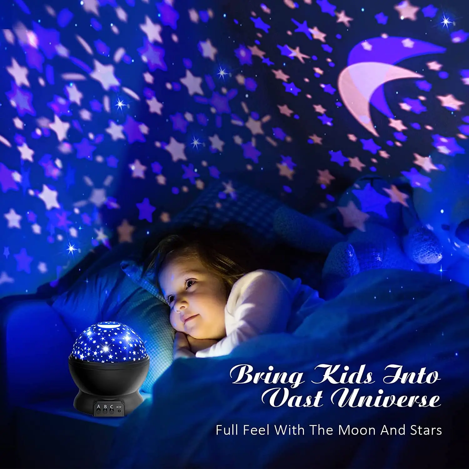 360° Rotating LED Galaxy Lamp Nebula Effect Modern Starry Sky Projector Night Light for Kids' Bedroom Decor Christmas Gifts