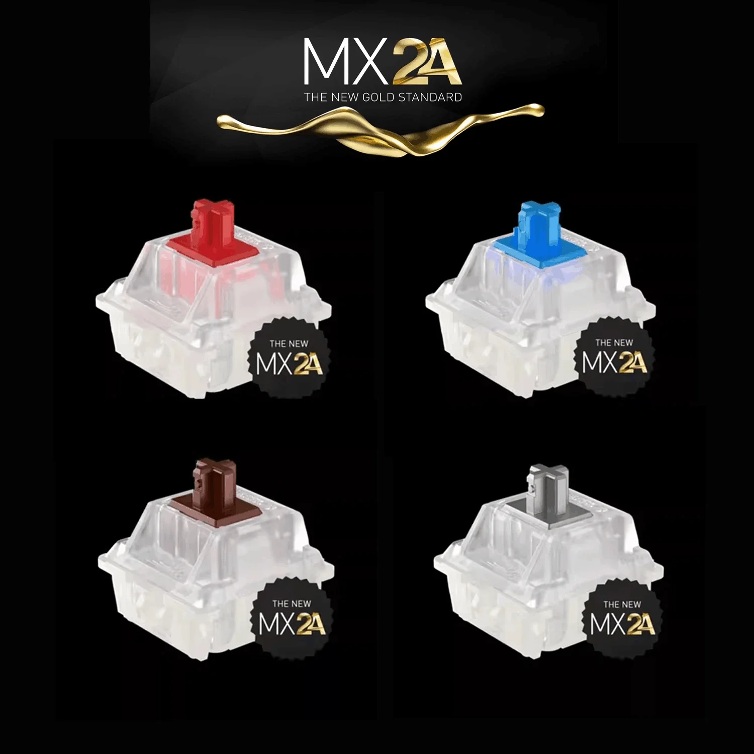 Interruptores Táteis Lineares para Teclado Mecânico Original Alemanha Cherry Mx2a Switch Interruptor Lubrificado para Gamer Vermelho Marrom Tira Interruptor